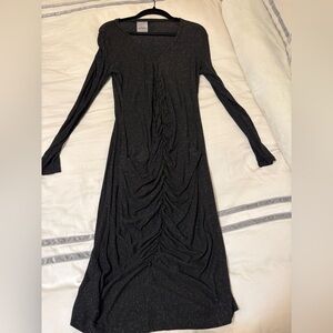 Elegant Black Long Sleeve Dress